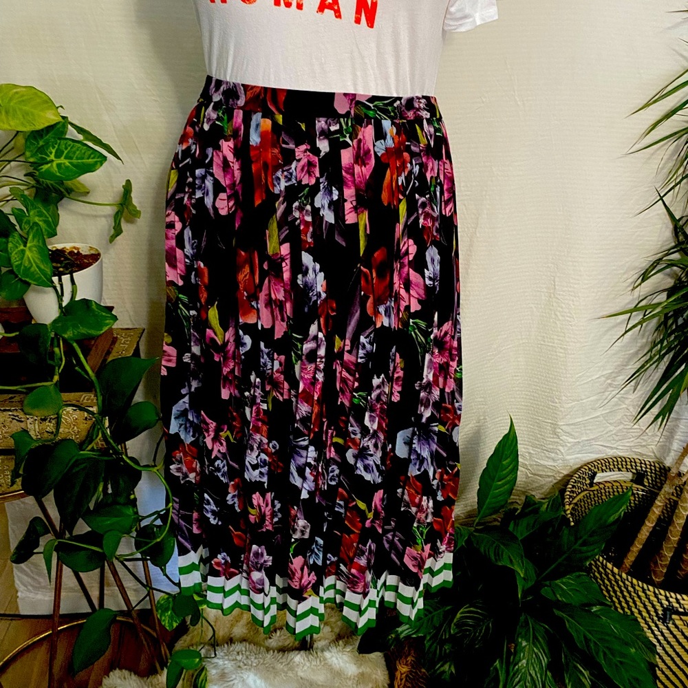 Floral Midi Skirt